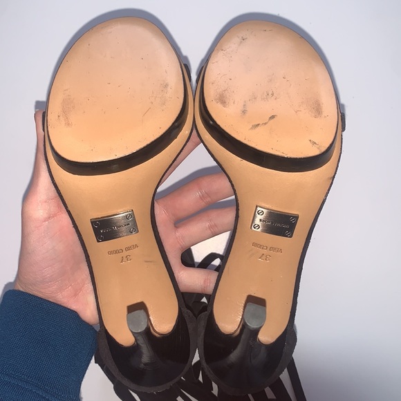 Michael Kors | Daphne Fringe Suede Heels - Picture 5 of 15